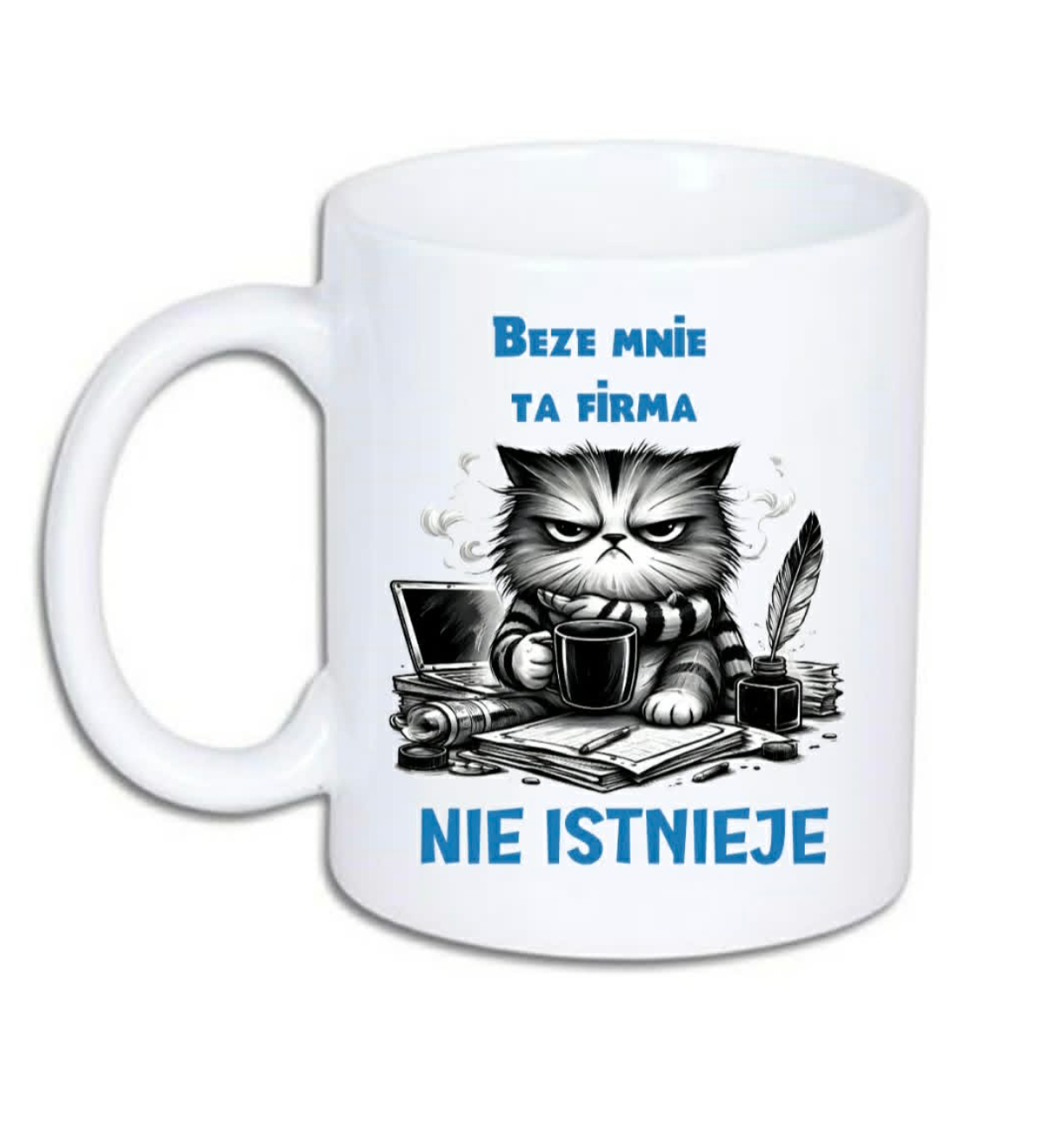 dla mężczyzny ceramiczne białe 330ml